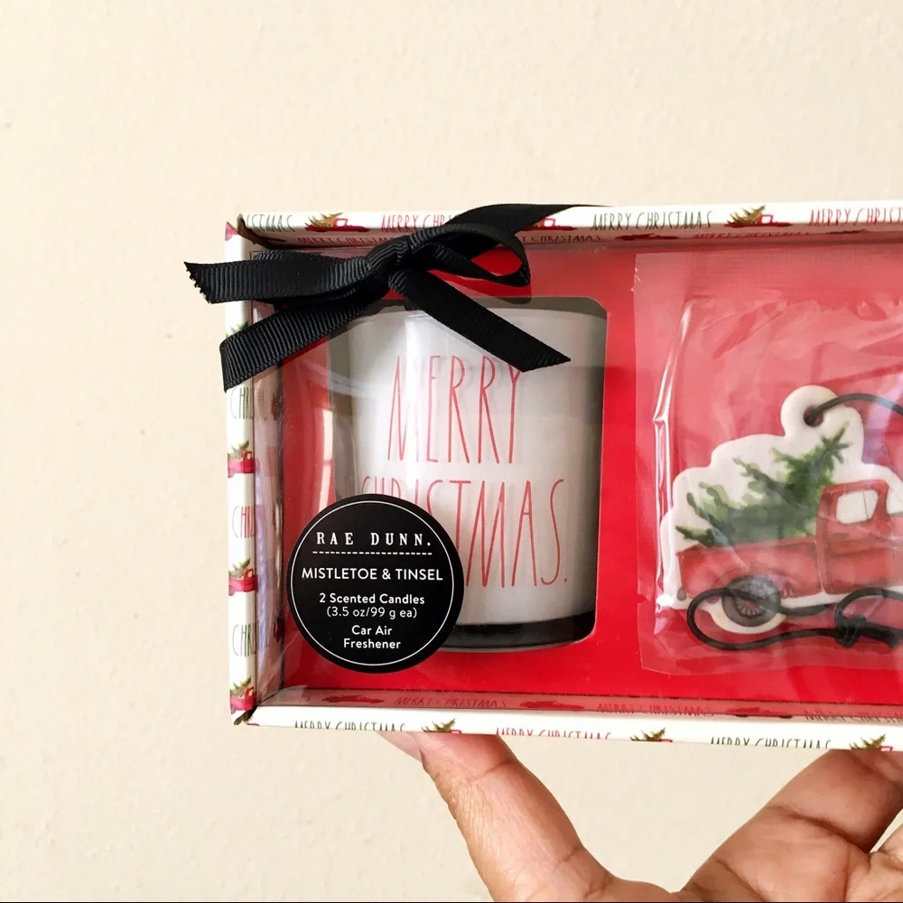 Rae Dunn Scented Candle & Car Air Freshener Set